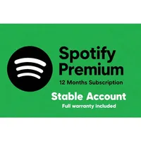 12 mois/1 an, 1 abonnement familial Spotify Premium, activation rapide, application musicale, compte Premium