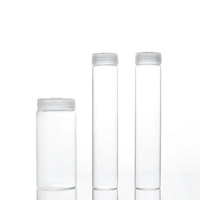 Ventes en gros de flacons en verre pour laboratoires de culture de tissus végétaux, tubes à essai, flacons en verre écologiques et recyclables avec bouchon à vis