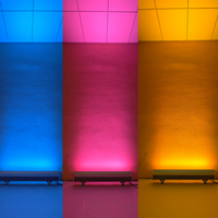 72 pièces RGBW 4 en 1 288w DMX512 RDM Barre lumineuse LED pour scène, éclairage linéaire de façade, éclairage mural, application extérieure