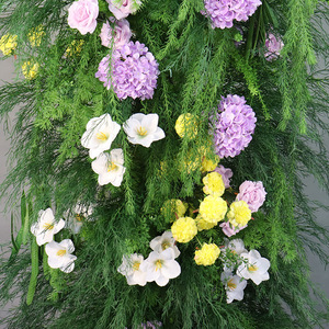 Archi Floreali Personalizzati per Feste e Giardini, Piante Artificiali di Lusso, Fiori Verdi Simulati, Arco a Corno per Decorazioni Matrimoniali ed Eventi - Product Image 4