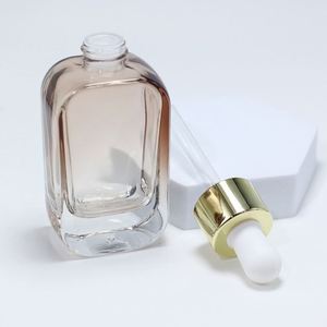 Wholesale Square Essential Oil Serum Glass with White Dropper <b>30ml</b> Beauty Cosmetic <b>Bottle</b> <b>Perfume</b> Glass Dropper <b>Bottle</b> - Product Image 4