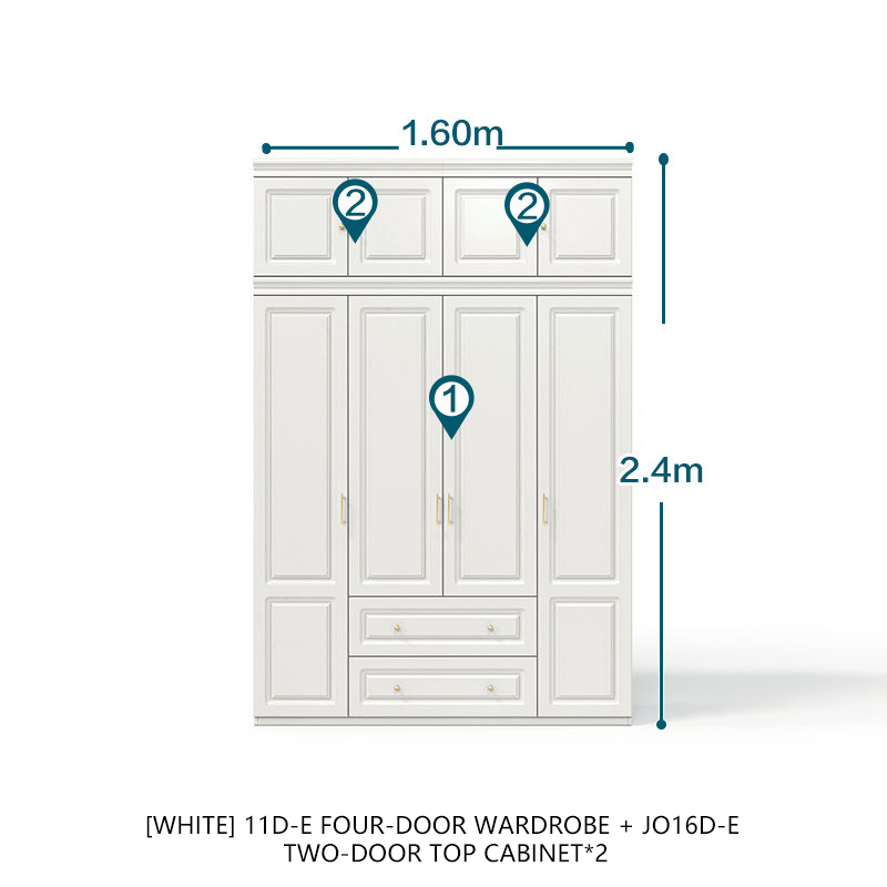 116D-Two superior de la puerta del gabinete
