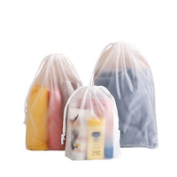 Sac de rangement en PEVA mat avec cordon de serrage pour vêtements, chaussures, chaussettes, jouets en peluche - Emballage anti-poussière