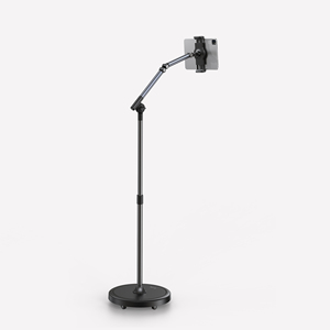 Support de sol pour tablette robuste, étanche et flexible, avec rotation à 360°, hauteur réglable et base à roulettes, pour la maison et <span class=keywords><strong>le</strong></span> lit - Product Image 3
