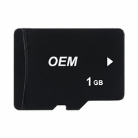 Carte mémoire SD 1 Go, stockage flash haute vitesse, carte TF pour appareil photo CCD, lecteur MP3, GPS avec emballage de vente au détail personnalisé