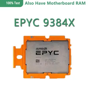 Processeur serveur EPYC 9384X CPU version 32C/64T 3.1GHZ Cache 320W TDP Socket SP5 pour carte mère Gygabyte MZ73-LM1 DDR5 - Product Image 2