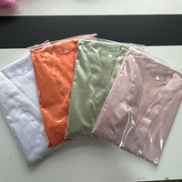 Peignoir de luxe en soie respirante pour femme, long, en satin, à manches trois-quarts, élégant, pour spa, mariage, mariée, grande taille