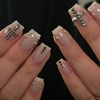 Pyramides 3D Punk Rock pour Nail Art, Rivets Métalliques Coniques à Quatre Faces à Dos Plat, Breloques Gothiques pour Ongles