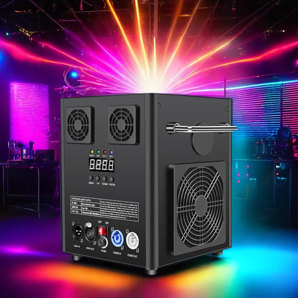 600W DMX512 Event Party DJ Show Cold Pyro Sparkler Fireworks Electronic Spark Wedding Stage Effect Machine