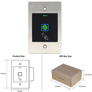 Controllo Accessi Biometrico Autonomo in Metallo con Lettore di Impronte Digitali Integrato Wiegand 26/34 Bit Impermeabile - Product Image 2
