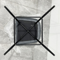 Tabourets de bar modernes et robustes avec coussin moelleux, durables, pour cuisine commerciale, en métal et tissu velours, avec accoudoirs, pour extérieur et bar à domicile