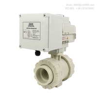 Katup Bola Listrik EDAK 2 Arah 10PPHQ+GR...-2B/2K PPH PPR AC220V DC24V Buka Tutup DN15-DN100 3 Inci Sistem Penanganan Air OEM