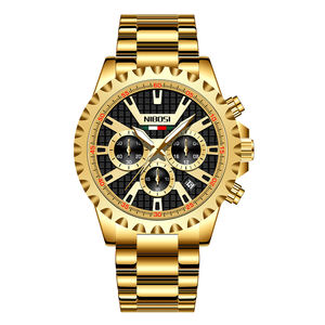 NIBOSI 2505 Relojes de cuarzo para hombres Elegante lujo Nueva tendencia Diseño Superventas Banda de acero inoxidable Impermeable Fábrica al por mayor - Product Image 6