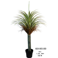 Kunstmatige boomdecoratie - Realistische nep Ficus boom in zwarte plantenbak, kunstplant met levensechte stam & bladeren voor de woonkamer