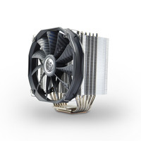 Refroidisseur de processeur pour ordinateur de jeu, 6 caloducs, ventilateur PWM de 140 mm, refroidissement par air pour processeur Intel 115X 2011 et AM4