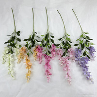 Promotion PPS : Bougainvilliers artificiels de 100 cm à 3 tiges, toucher réel, pour décoration murale, de table et intérieure