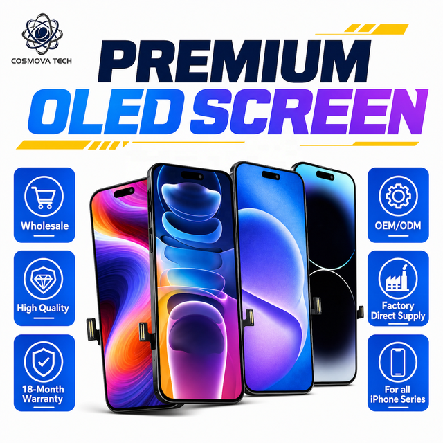 Wholesaler Price With High Quality RJ Mobile Display OLED Screen for iPhone Lag-Free Experience Ultra Smooth OLED Phone Screen