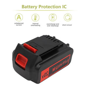 Lbxr20 3000mAh 4000mAh thay thế cho màu đen và <span class=keywords><strong>DECKER</strong></span> 18V pin 18Volt Max <span class=keywords><strong>Lithium</strong></span> <span class=keywords><strong>Ion</strong></span> lbxr20 lb20 lbx20 - Product Image 4