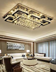 Modern kristal tavan ışıkları oturma odası lüks gümüş tavan işık yatak odası Led tavan lambaları yemek kristal armatürleri mutfak - Product Image 5