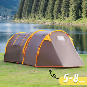 Grande <span class=keywords><strong>tente</strong></span> <span class=keywords><strong>tunnel</strong></span> de camping en plein air pour <span class=keywords><strong>5</strong></span> à 8 <span class=keywords><strong>personnes</strong></span>, <span class=keywords><strong>tente</strong></span> de camping, espace de loisirs - Product Image 2