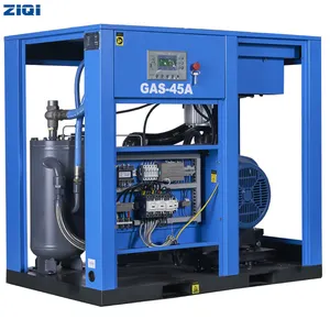 Saving Power Single Stage High Efficiency 7bar 380v 60hp 50hz Ce Air Cooling Air Compressor For Road Construction