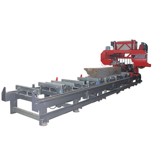 เครื่องเลื่อยสายพานแนวนอนอัตโนมัติเต็มรูปแบบสำหรับงานหนัก พร้อมเครื่องยนต์เบนซิน เครื่องเลื่อยสายพานขนาดใหญ่สำหรับงานตัดไม้ - Product Image 5