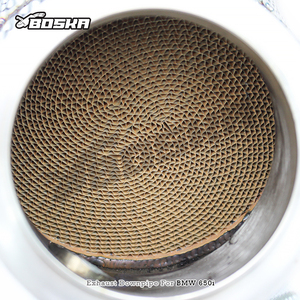 ท่อไอเสียแคทาลิสต์แบบกำหนดเองพร้อมแผ่นกันความร้อนสำหรับ BMW 650/650i F06/F12/F13 4.0T ปี 2011-2017 Boska High Flow 100/200/300cell Downpipe - Product Image 6