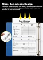 1 Hoja de Protectores Transparentes para Hojas, Protectores de Plástico para Archivadores de 3 Anillas, Fundas de Plástico para Documentos Tamaño Carta, Suministros de Oficina