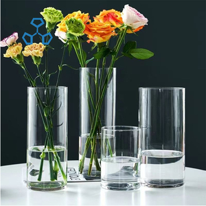 Vaso Alto in <span class=keywords><strong>Vetro</strong></span> Trasparente Contemporaneo <span class=keywords><strong>per</strong></span> Fiori da Pavimento <span class=keywords><strong>per</strong></span> Matrimoni Altezza 30-60cm Diametro 10-30cm - Product Image 6