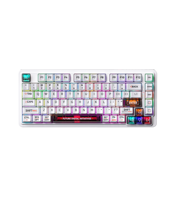 Clavier mécanique de jeu sans fil 2,4 GHz USB en aluminium avec rétroéclairage RGB, 75 % 100 % 82 touches, avec interrupteurs