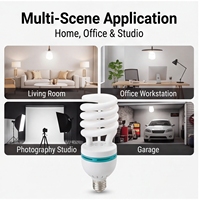Ampoules LED spirales à économie d'énergie E27 E26 220V 110V, super lumineuses, pour la maison, le bureau, les studios photo et les luminaires.
