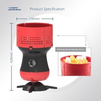Lanzador Automático de Pelotas de Tenis de Mesa, Máquina de Entrenamiento Eléctrica Portátil con Control Remoto y Ajustes Regulables para Niños
