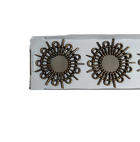 Ensemble de 3 miroirs muraux ronds vintage en treillis creux, miroirs décoratifs en métal pour chambre à coucher, entrée, mur de fond, vente en gros usine