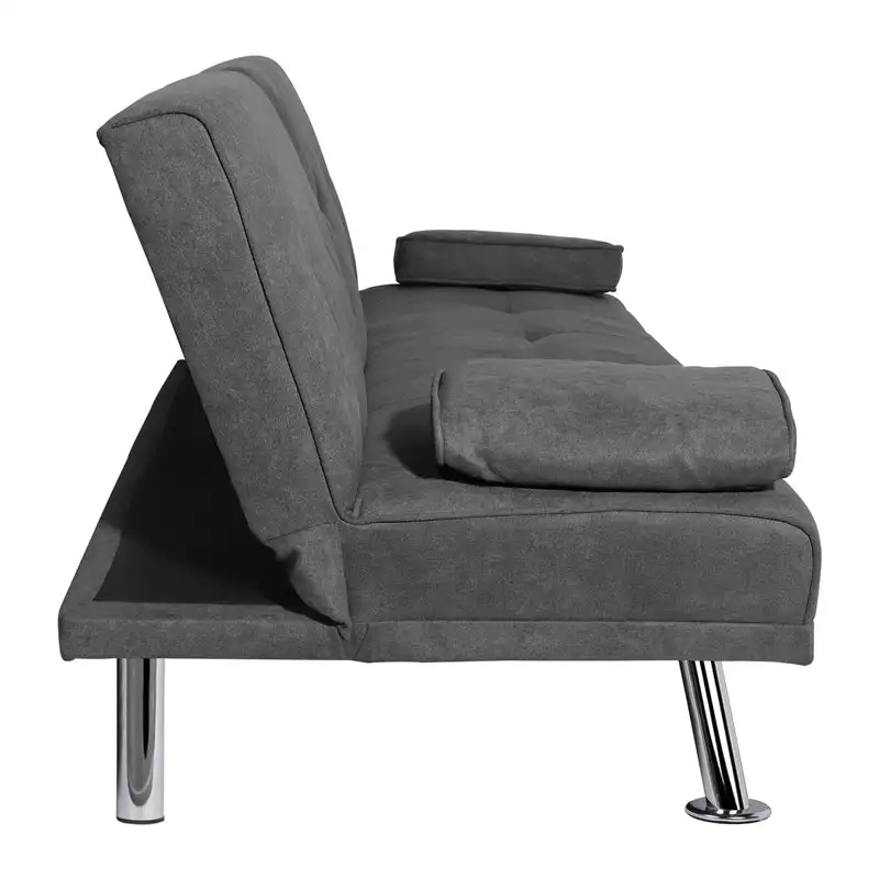Moderno de la tela sofá muebles de sofá de la sala de cama plegable y sin reposabrazos
