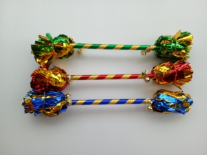 Palla da Cheerleading metallica personalizzata con manico eleganti fiori Design prodotti da Cheerleading - Product Image 6