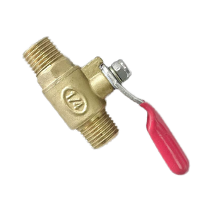 Connecteur de sortie de pompe à air OEM pour compresseur d'air, en bronze pneumatique, avec poignée rouge, 1/4 pouce, fabriqué en Chine - Product Image 3