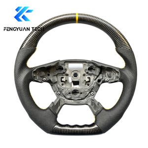 Volante Deportivo Personalizado de Cuero, LED, Alcántara y Fibra de Carbono Forjada para Ford Kuga, Escape <span class=keywords><strong>St</strong></span> Line Mk3, Mk2.5, Mk2, <span class=keywords><strong>Seat</strong></span> <span class=keywords><strong>Leon</strong></span> <span class=keywords><strong>2022</strong></span> - Product Image 6