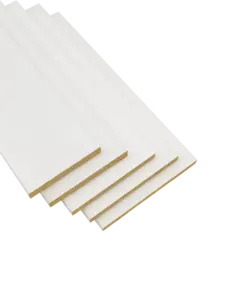1/2 в. X 5 дюймов Внутренняя плоская отделка Белая грунтованная Современная формовка для плинтуса из МДФ