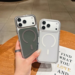 เคสโทรศัพท์แม่เหล็กสองสีสำหรับไอโฟน 18 17 16 15 14 13 12 โปรแม็กซ์กรอบใสกันกระแทกฝาครอบป้องกันการตก - Product Image 3