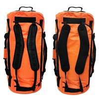 Sac de sport imperméable grande capacité 90L, sac d'équipement robuste avec bretelles de sac à dos pour la lutte contre les incendies, les secours, l'entraînement et le camping