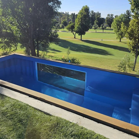 Prefab Steel Structure Removable Pet Swimming Pool