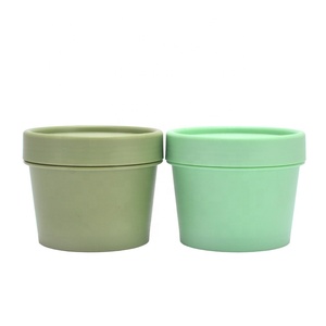 200g plastic PP matte facial scrub cream pink color Jars Pot Cosmetic Cream Bottle Container 200ml ice cream packaging bottles
