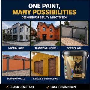 Revêtement extérieur Gamazine avec effet Graffiato |   Peinture anti-fissures à couche épaisse, matériau de façade durable résistant aux intempéries, durée de vie de 20 ans - Product Image 5