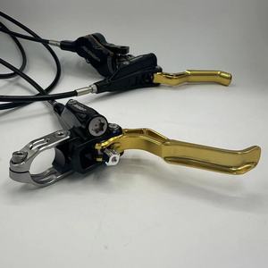 Bicicleta eléctrica de pistón BMX Scooter eléctrico Freno de disco hidráulico doble Pastillas de freno sinterizadas de cuatro pistones Aluminio de alta resistencia - Product Image 6
