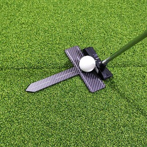 SwingPerfect Golf Outil d'alignement de putting en forme de T miniature en fibre de carbone, ambidextre, à flexion rigide, rotatif, pour entraînement de visée carrée - Product Image 5