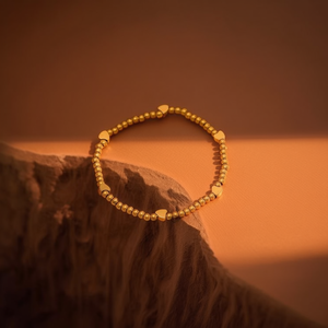 Fashion <b>Beaded</b> <b>Bracelet</b> 316L Stainless Steel PVD Gold Plating Sustainable Resistant Jewelry for Women and <b>Men</b> - Product Image 3