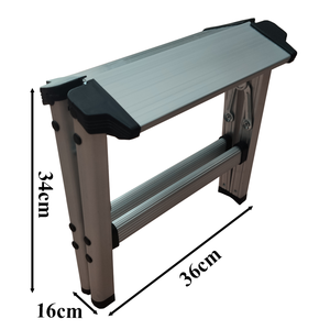 <span class=keywords><strong>Escalera</strong></span> de Aluminio de 1 Paso Resistente a la Oxidación con Pies Antideslizantes, <span class=keywords><strong>Escalera</strong></span> EN 131 <span class=keywords><strong>para</strong></span> Viajes y Campamentos - Product Image 5