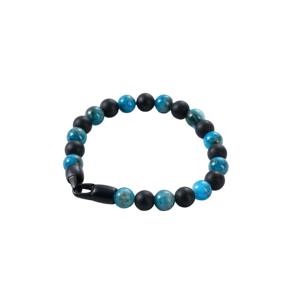 Mode unisexe 8mm pierre de carte naturelle diverses pierres précieuses disponibles mixte en acier inoxydable 316L fermoir en métal Bracelet <span class=keywords><strong>VIYA</strong></span> LWMBR04 or - Product Image 3