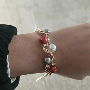 GS-01 Großhandel Frauen Mode verstellbare Hand Schmuck Strass Kristall Perle Armband
