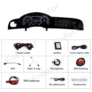 Foforfor pantalla dual Android13 GPS para coche navegación <span class=keywords><strong>LCD</strong></span> tablero pantalla instrumento Digital Cluster para Audi A6 2005-2009 - Product Image 4